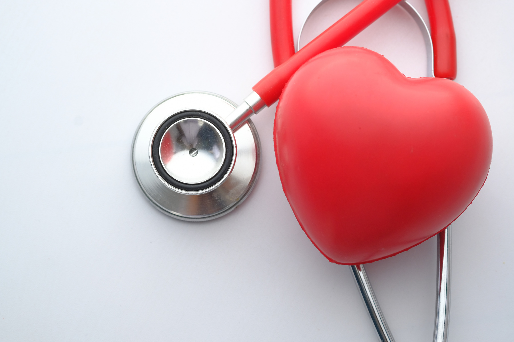 Close up of Stethoscope and Red Heart